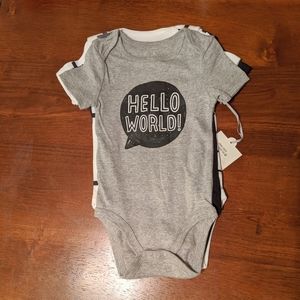 Cloud Island Baby Boy Onsie Bundle